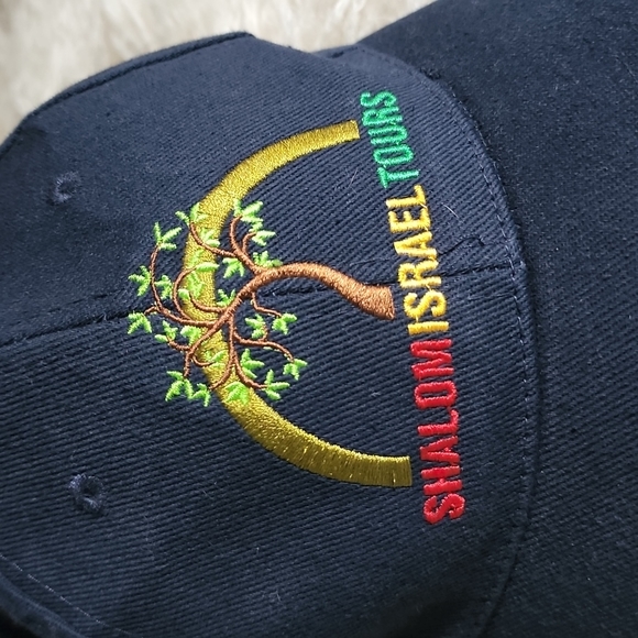 NEW Shalom Israel Tours Embroidered Souvenir Adjustable Baseball Cap Hat - Picture 2 of 7